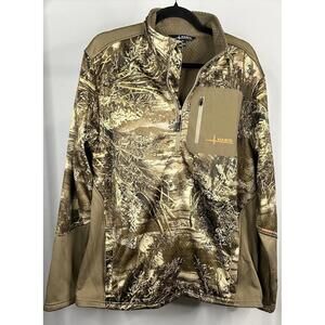 Habit Scent Factor RealTree Max-1 XT Camo 1/2 Zip Pullover Men’s Size Large